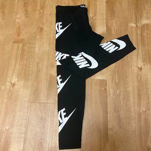 New Nike NSW Allover Swoosh Print Leggings in XL